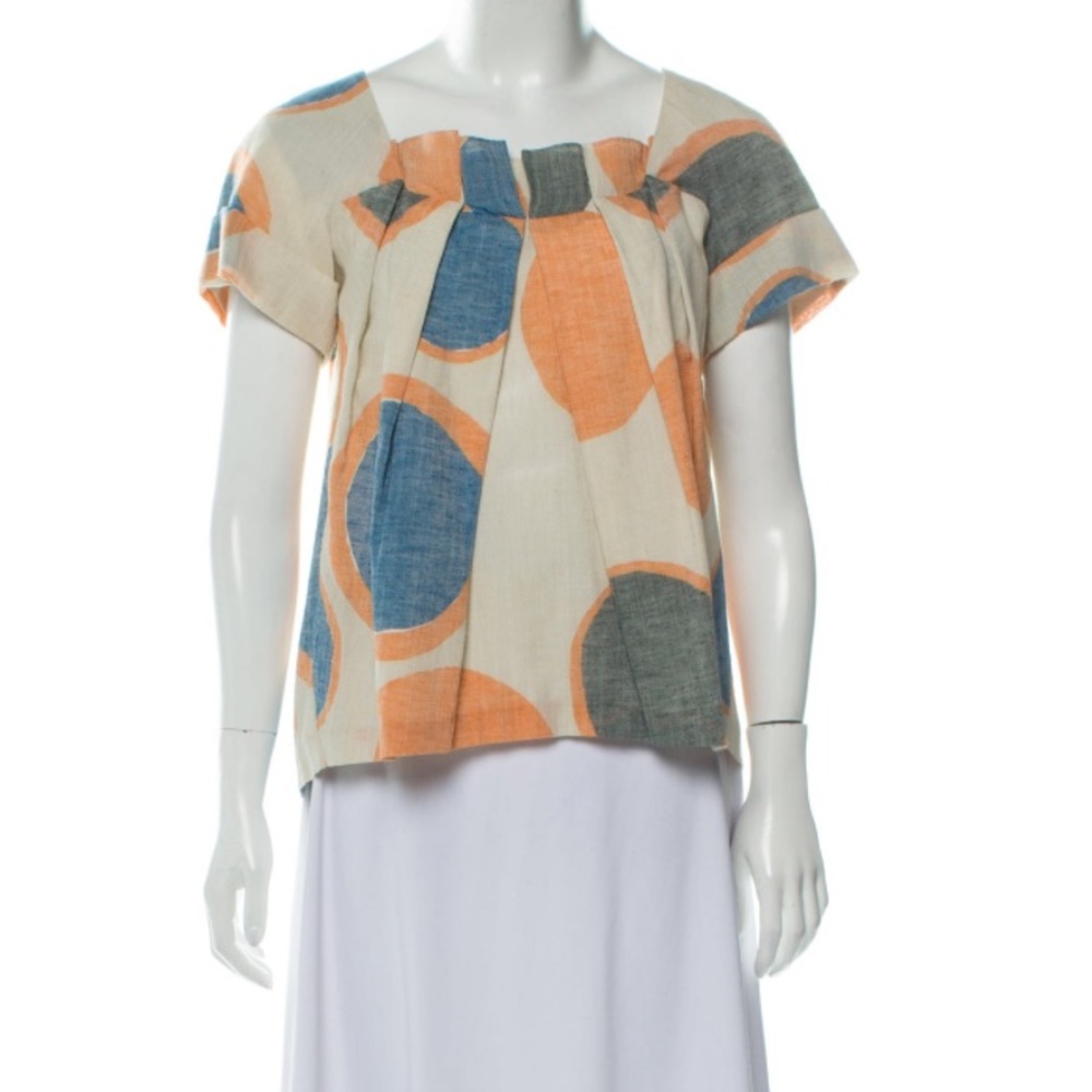 United Bamboo Neutral Multicolor Blouse